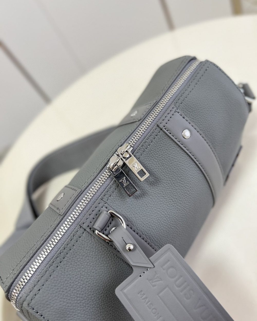 1:1 Replica Louis Vuitton LV City Keepall Aerogram Grey Innovative Bag For Men M59328 - 10.6in/27cm