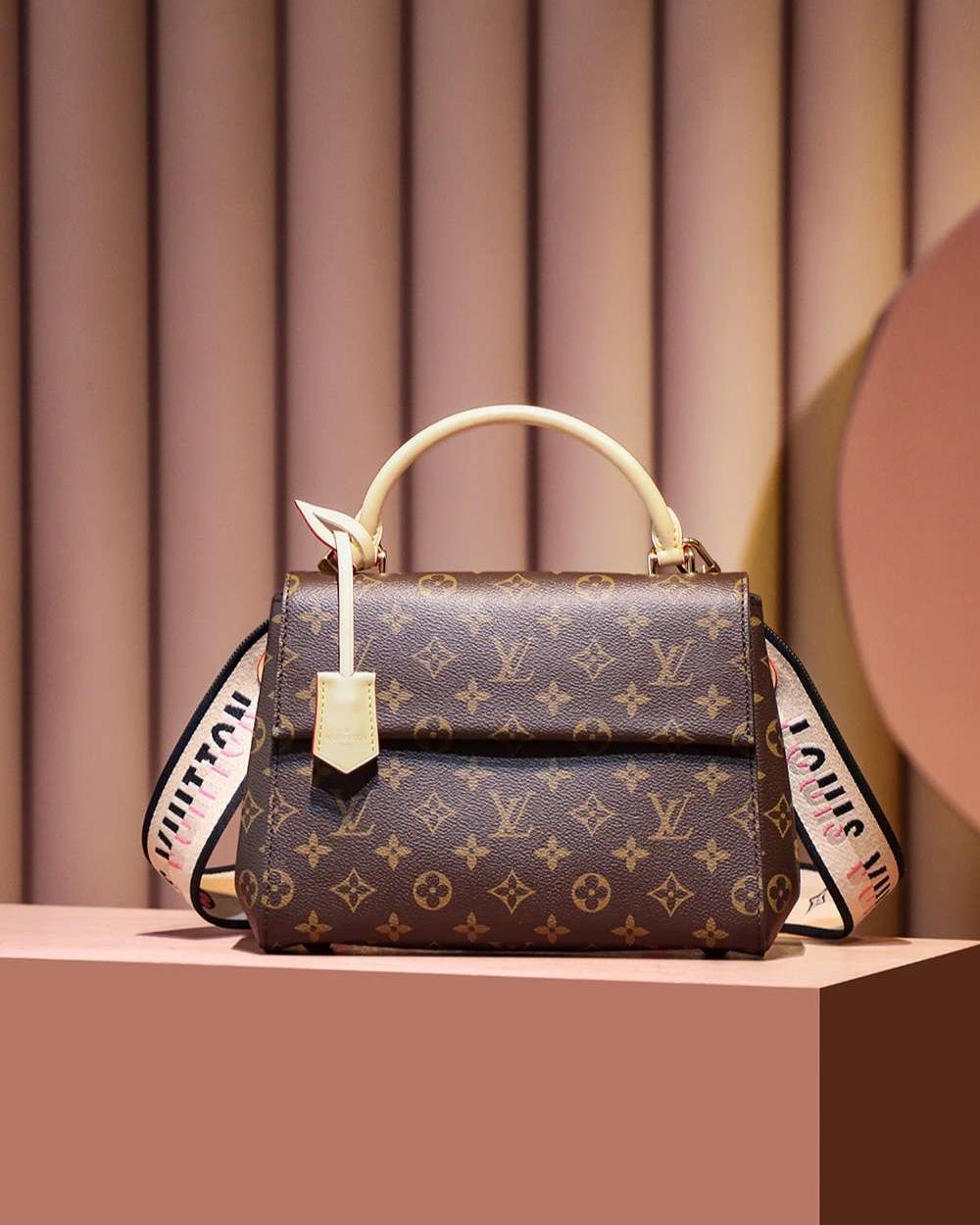 1:1 Replica Louis Vuitton LV Cluny BB Brown Essential Bag For Women M46372 - 28cm / 11in