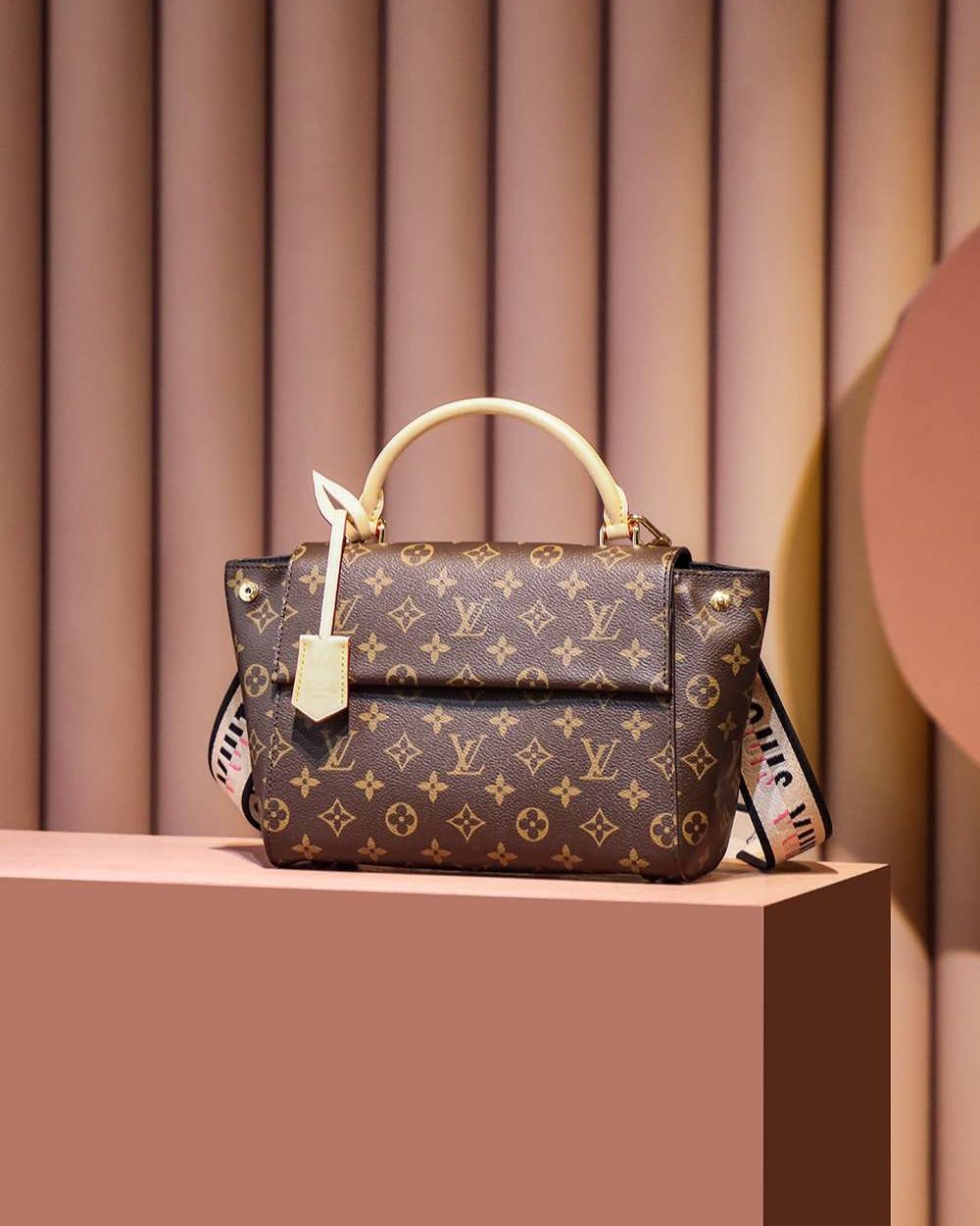 1:1 Replica Louis Vuitton LV Cluny BB Brown Essential Bag For Women M46372 - 28cm / 11in