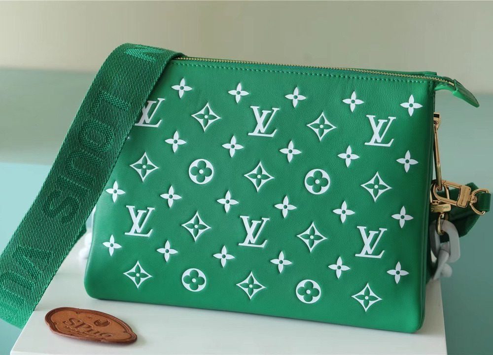 1:1 Replica Louis Vuitton LV Coussin PM Monogram Canvas Green Luxury Bag For Women M20760 - 10.2in/26cm