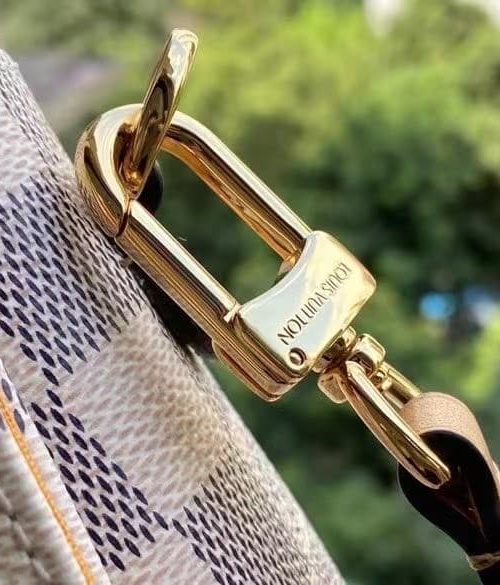 1:1 Replica Louis Vuitton LV Croisette Damier Azur Canvas Pink Luxury Bag For Women N50053 - 9.8in/25cm