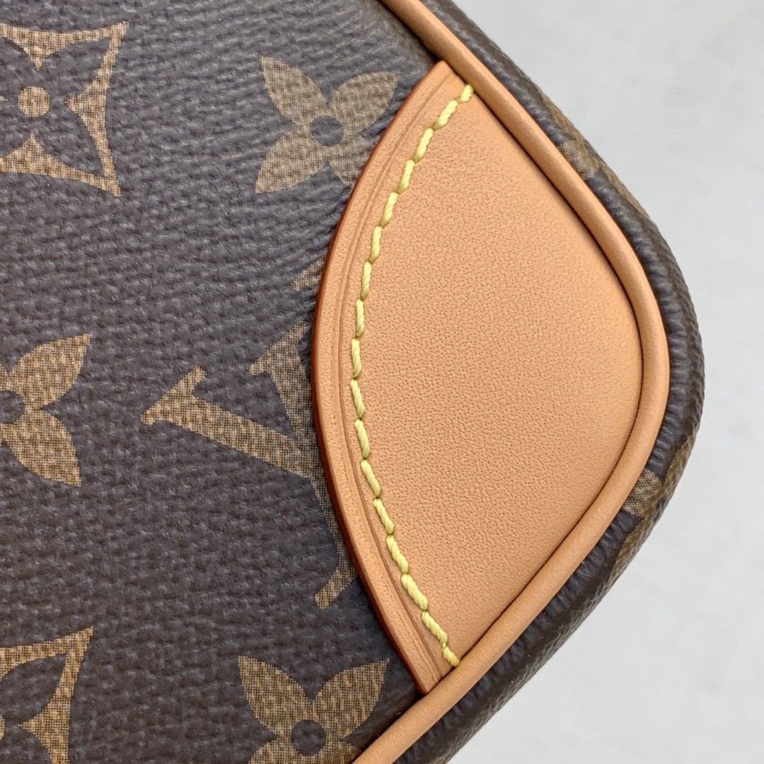 1:1 Replica Louis Vuitton LV Danube Monogram Canvas Luxury Bag For Women M45266 - 8.3in/21cm - Image 5