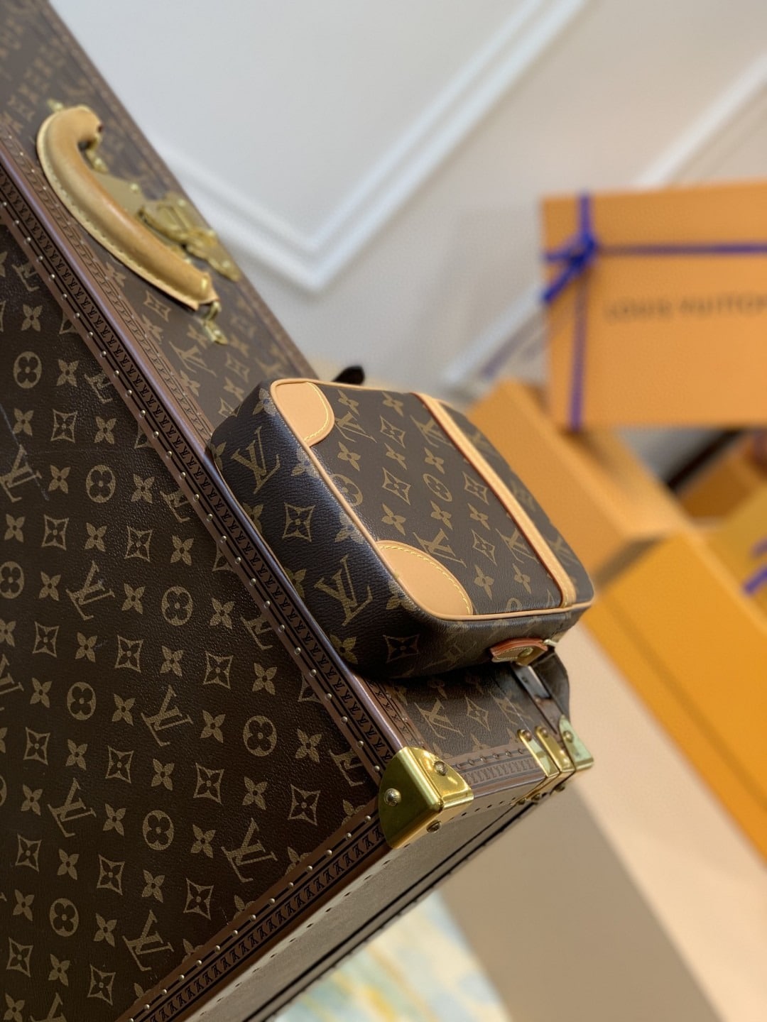 1:1 Replica Louis Vuitton LV Danube Monogram Canvas Luxury Bag For Women M45266 - 8.3in/21cm - Image 7