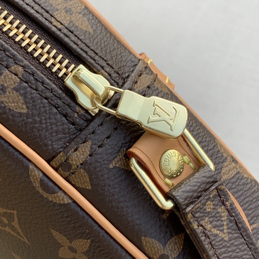 1:1 Replica Louis Vuitton LV Danube Monogram Canvas Luxury Bag For Women M45266 - 8.3in/21cm - Image 4
