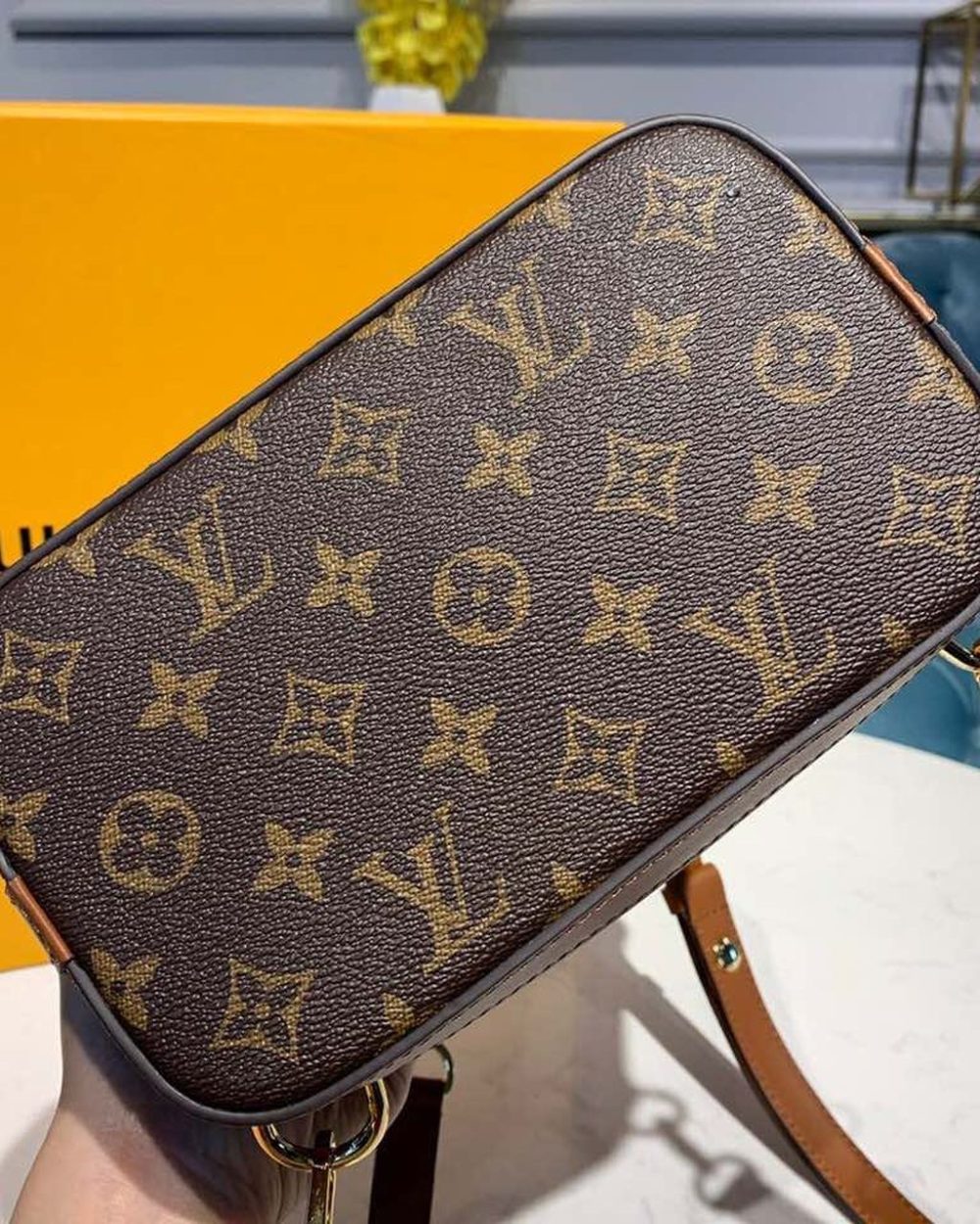 1:1 Replica Louis Vuitton LV Dauphine Backpack PM Monogram and Monogram Reverse Canvas By Nicolas Ghesquiere For Spring-Summer Luxury Bag For Women M45142 - 20cm