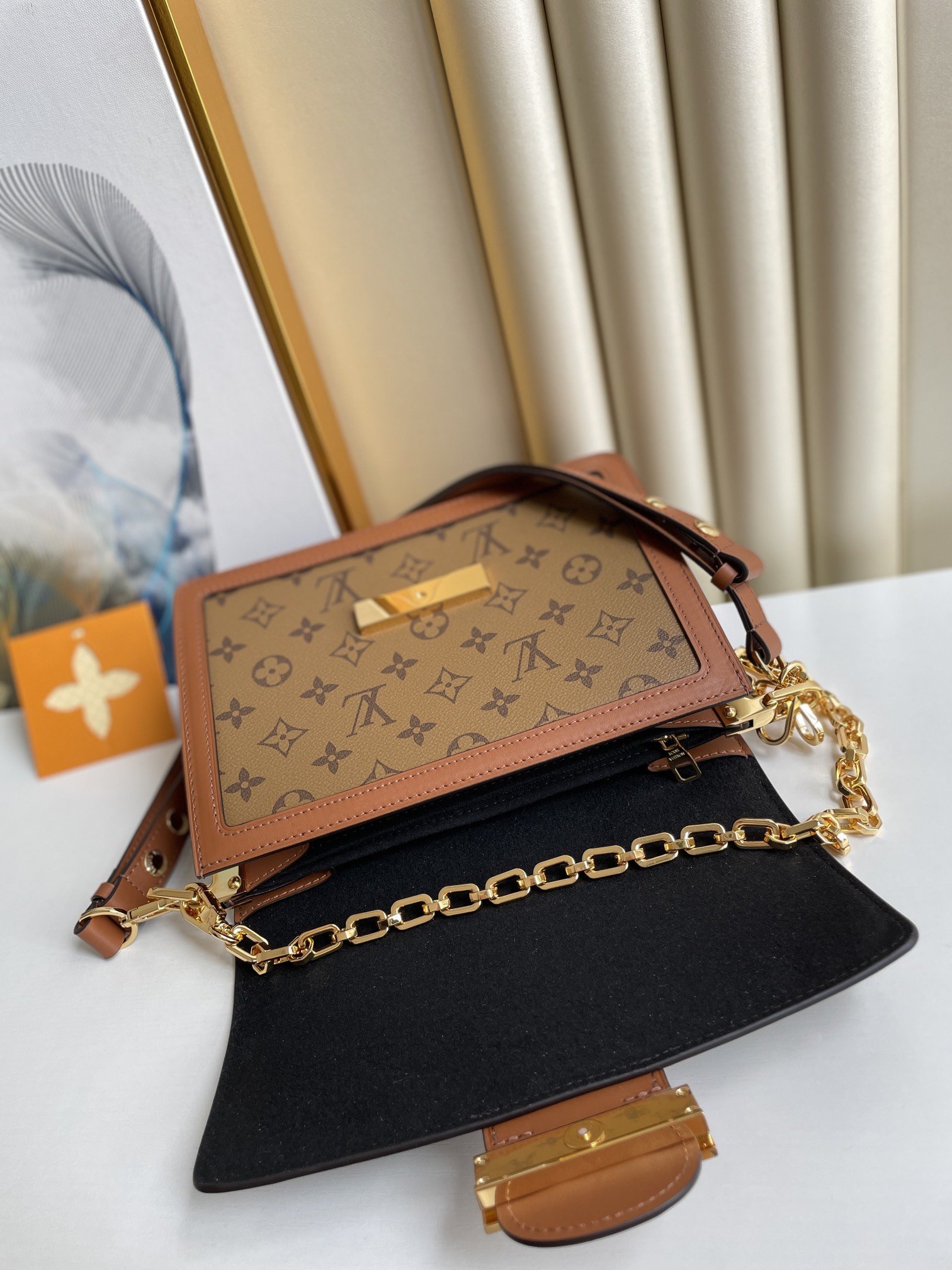 1:1 Replica Louis Vuitton LV Dauphine MM other Monogram Canvas Luxury Bag For Women M45958 - 25cm - Image 5