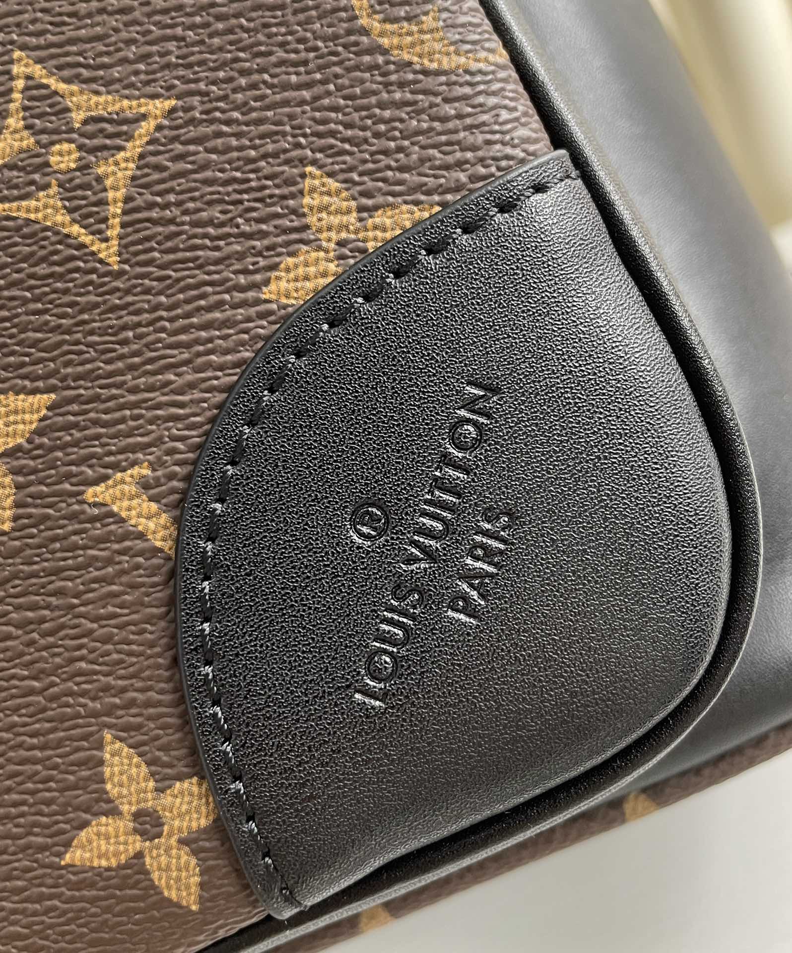 1:1 Replica Louis Vuitton LV Dean Backpack Monogram Macassar Canvas Unique Bag For Men M45335 - 42cm - Image 7