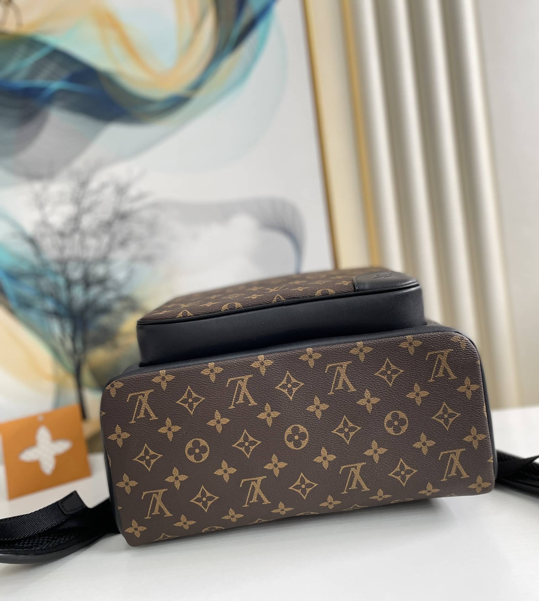 1:1 Replica Louis Vuitton LV Dean Backpack Monogram Macassar Canvas Unique Bag For Men M45335 - 42cm - Image 3