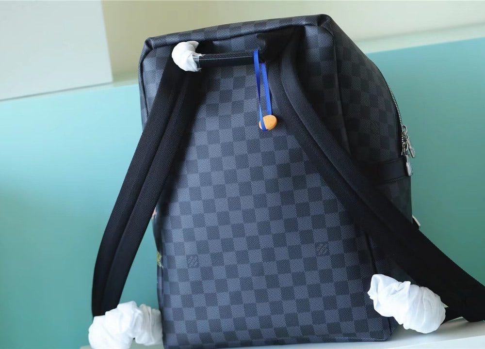 1:1 Replica Louis Vuitton LV Discovery Backpack Damier Graphite Canvas Unique Bag For Men N45275 - 40cm
