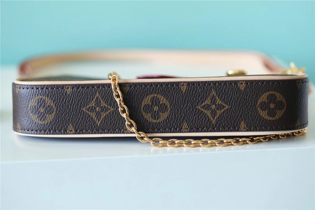1:1 Replica Louis Vuitton LV Easy Pouch On Strap Monogram Canvas Luxury Bag For Women - 19cm/7.5in - Image 5