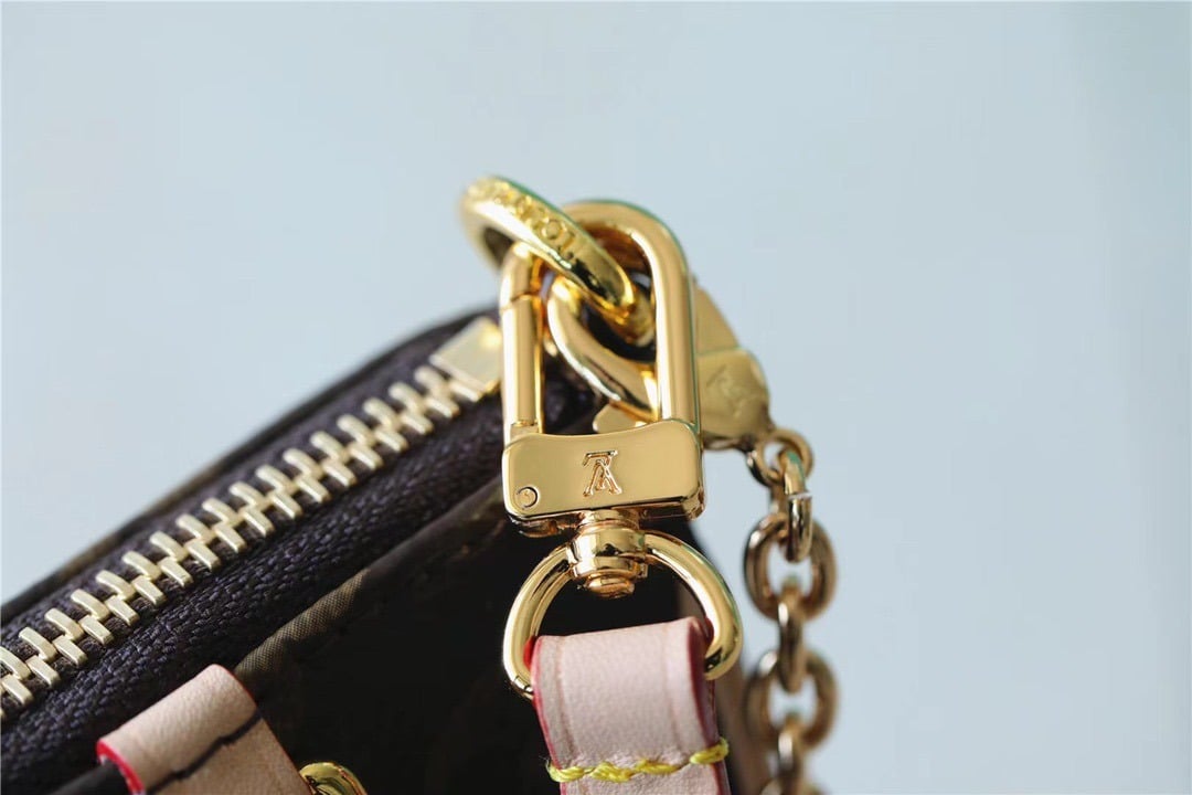 1:1 Replica Louis Vuitton LV Easy Pouch On Strap Monogram Canvas Luxury Bag For Women - 19cm/7.5in - Image 3