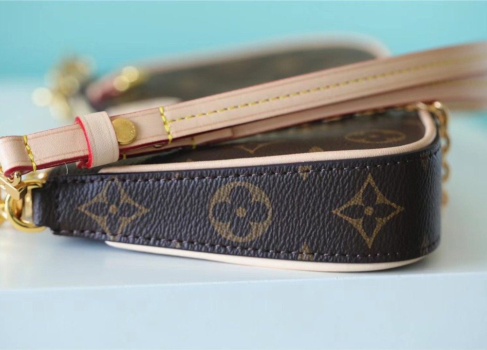 1:1 Replica Louis Vuitton LV Easy Pouch On Strap Monogram Canvas Luxury Bag For Women - 19cm/7.5in