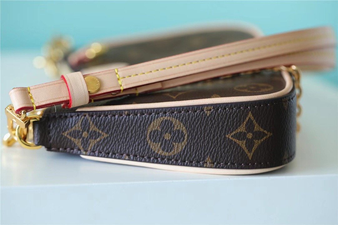 1:1 Replica Louis Vuitton LV Easy Pouch On Strap Monogram Canvas Luxury Bag For Women - 19cm/7.5in - Image 7
