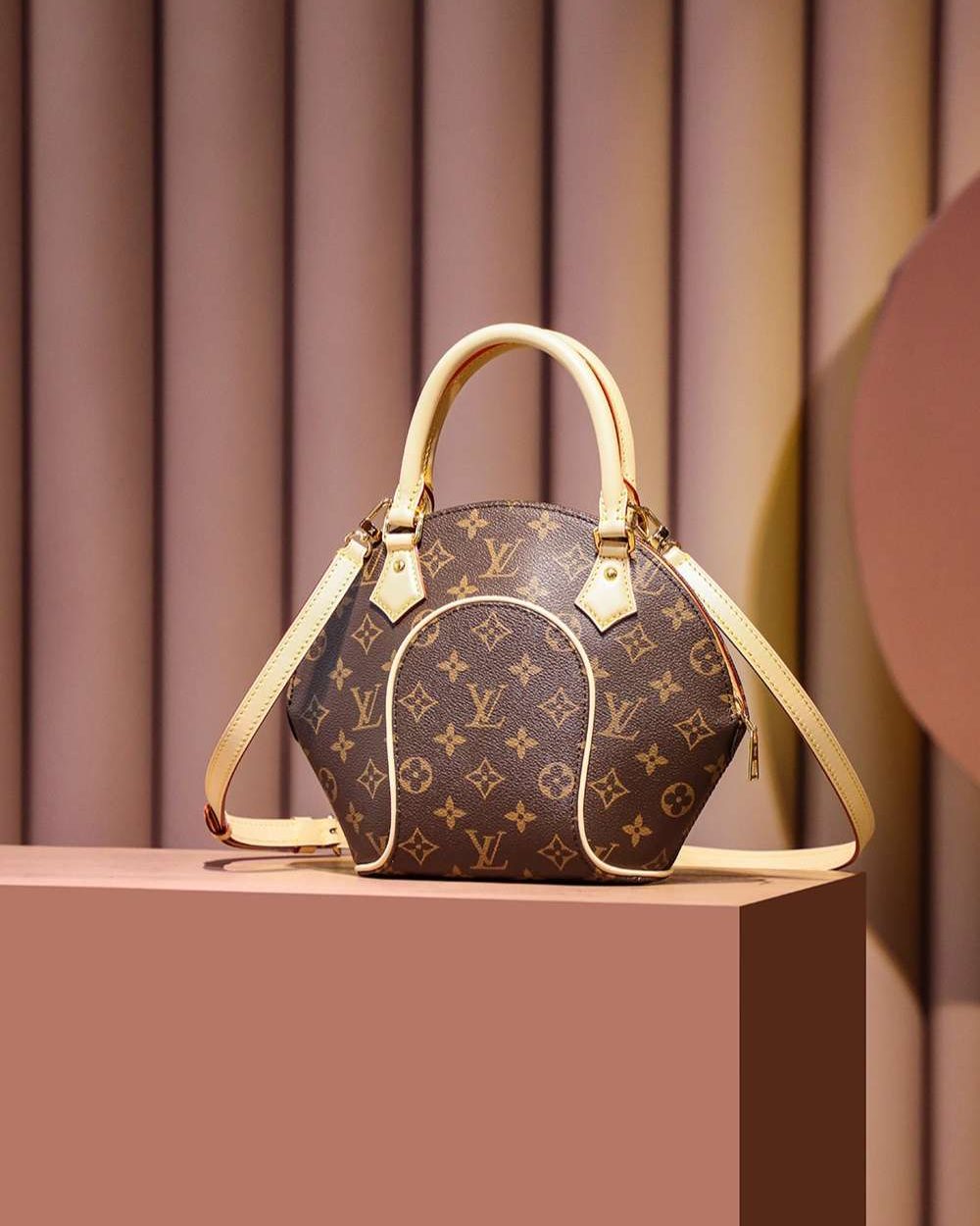 1:1 Replica Louis Vuitton LV Ellipse PM Brown Luxury Bag For Women M46196 - 28cm / 11in