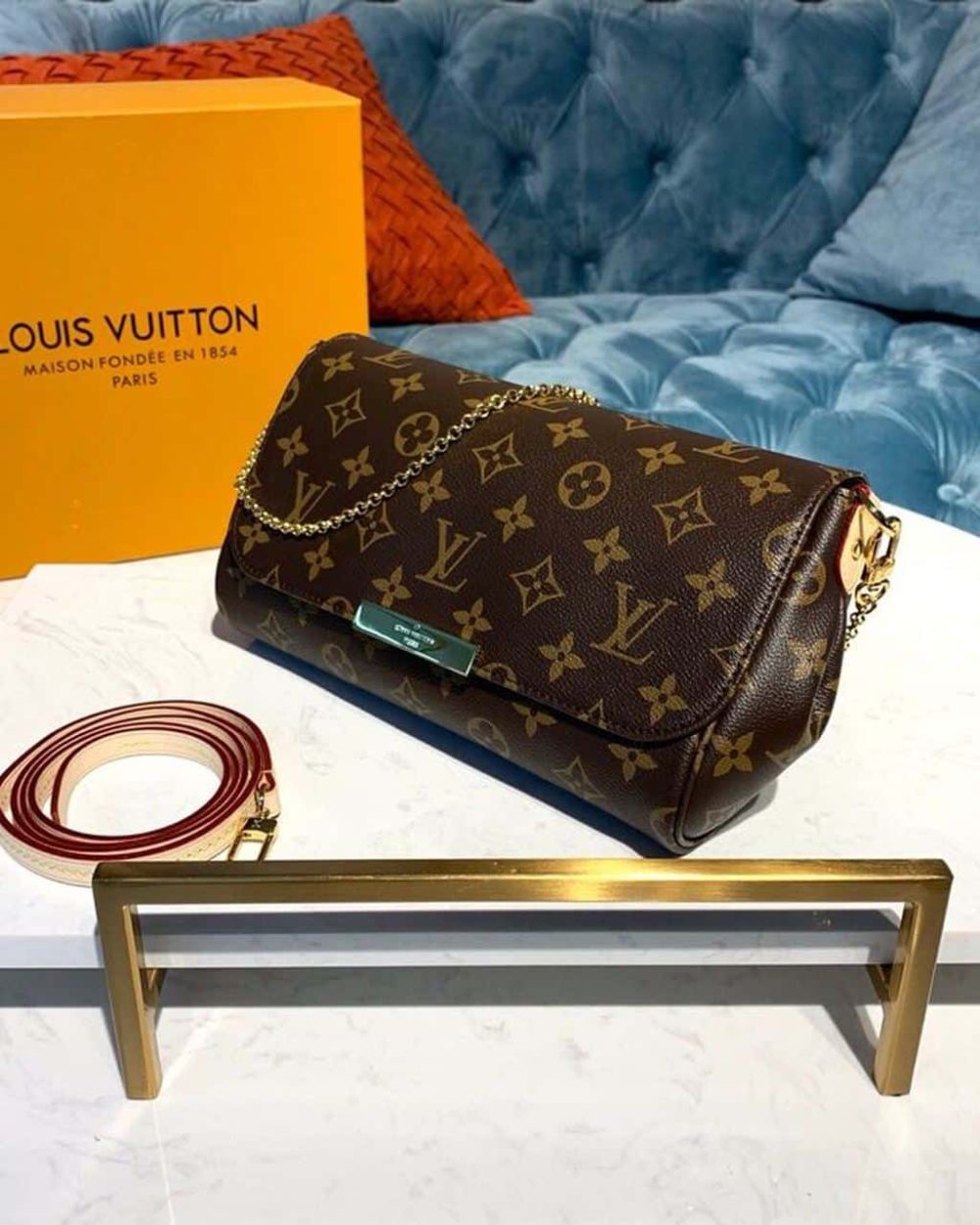 1:1 Replica Louis Vuitton LV Favorite PM Monogram Canvas Luxury Bag For Women M40717 -  10.2in/26cm