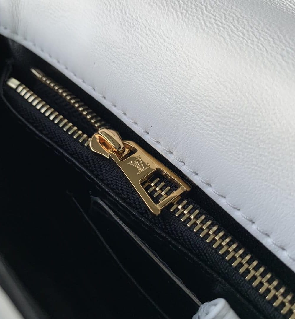 1:1 Replica Louis Vuitton LV GO-14 MM White/ Black Bag Luxury Bag For Women M22890- 9.1 Inches/ 23 Cm