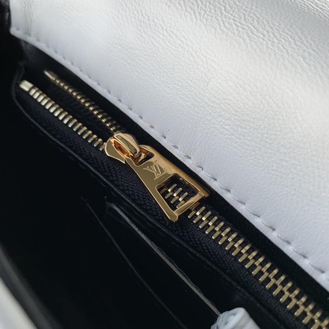 1:1 Replica Louis Vuitton LV GO-14 MM White/ Black Bag Luxury Bag For Women M22890- 9.1 Inches/ 23 Cm - Image 9