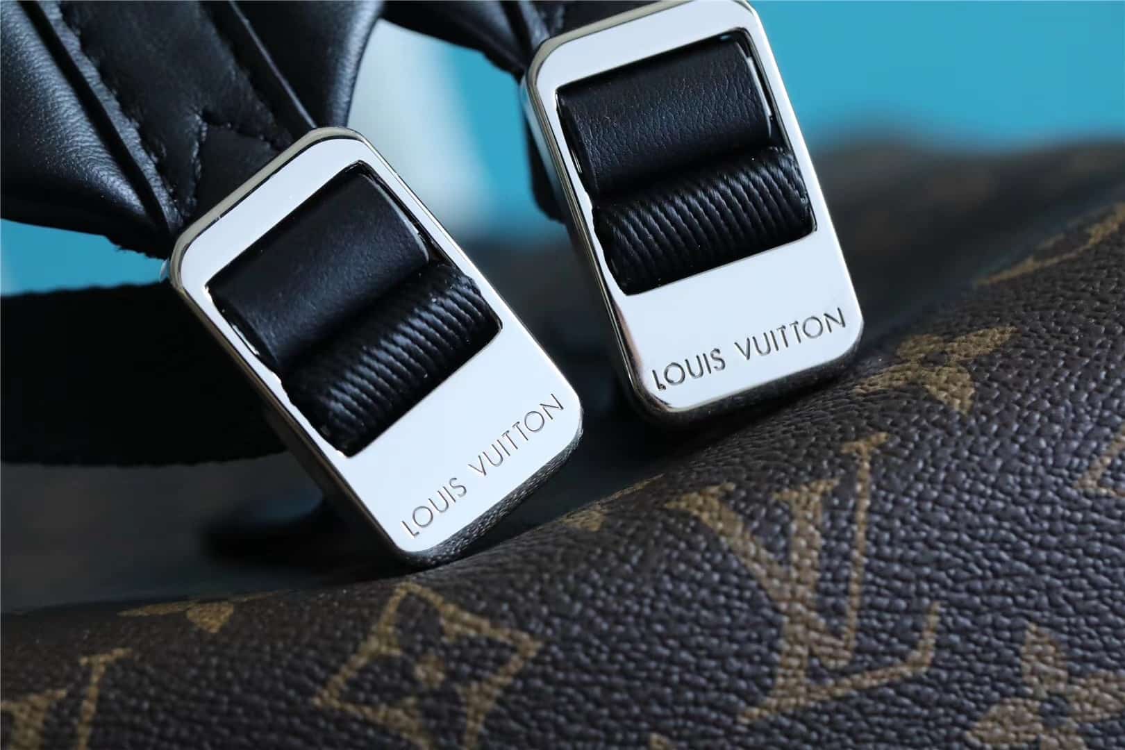 1:1 Replica Louis Vuitton LV Josh Backpack Monogram Macassar Unique Bag For Men M45349 - 15.7in/40cm - Image 7