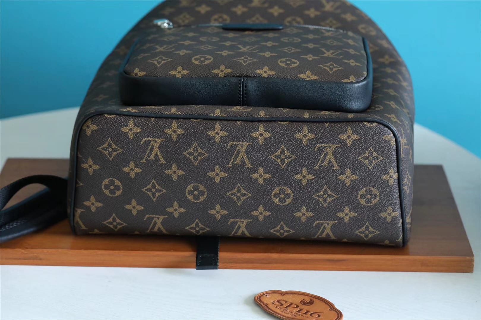 1:1 Replica Louis Vuitton LV Josh Backpack Monogram Macassar Unique Bag For Men M45349 - 15.7in/40cm - Image 8