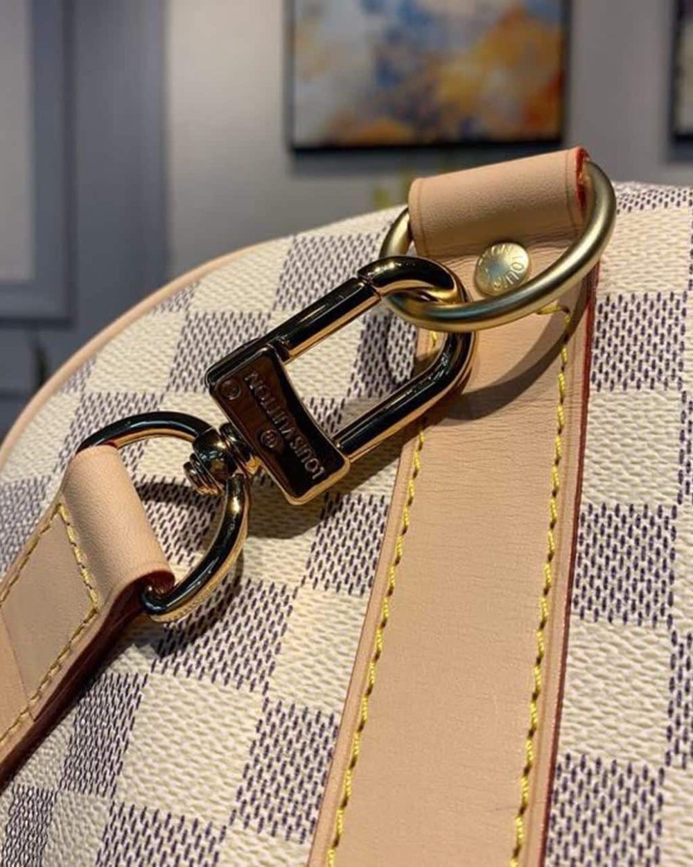 1:1 Replica Louis Vuitton LV Keepall Bandouliere 55 Damier Azur Canvas Luxury Bag For Women N41429 - 21.7in/55cm