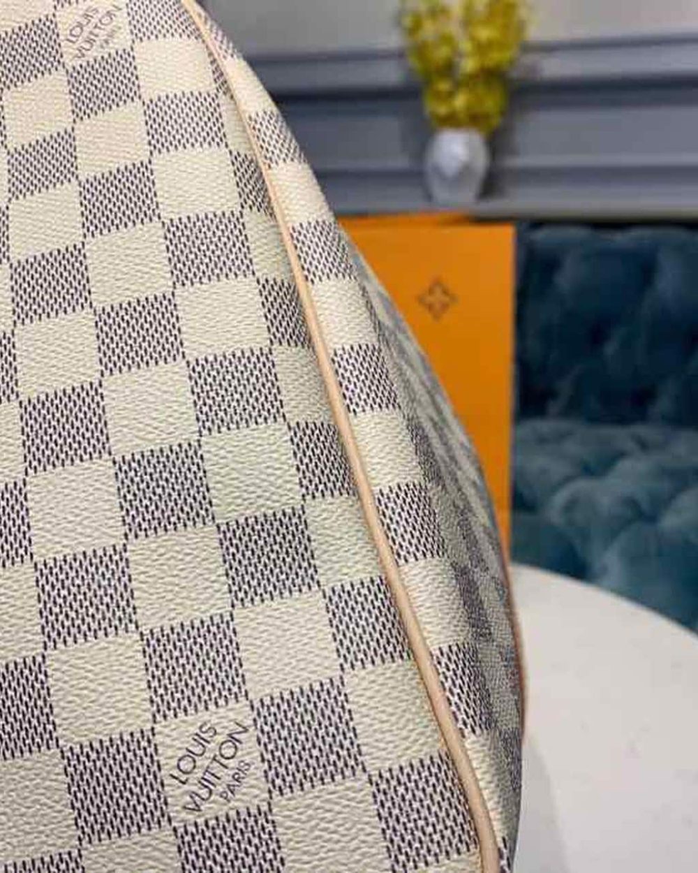 1:1 Replica Louis Vuitton LV Keepall Bandouliere 55 Damier Azur Canvas Luxury Bag For Women N41429 - 21.7in/55cm