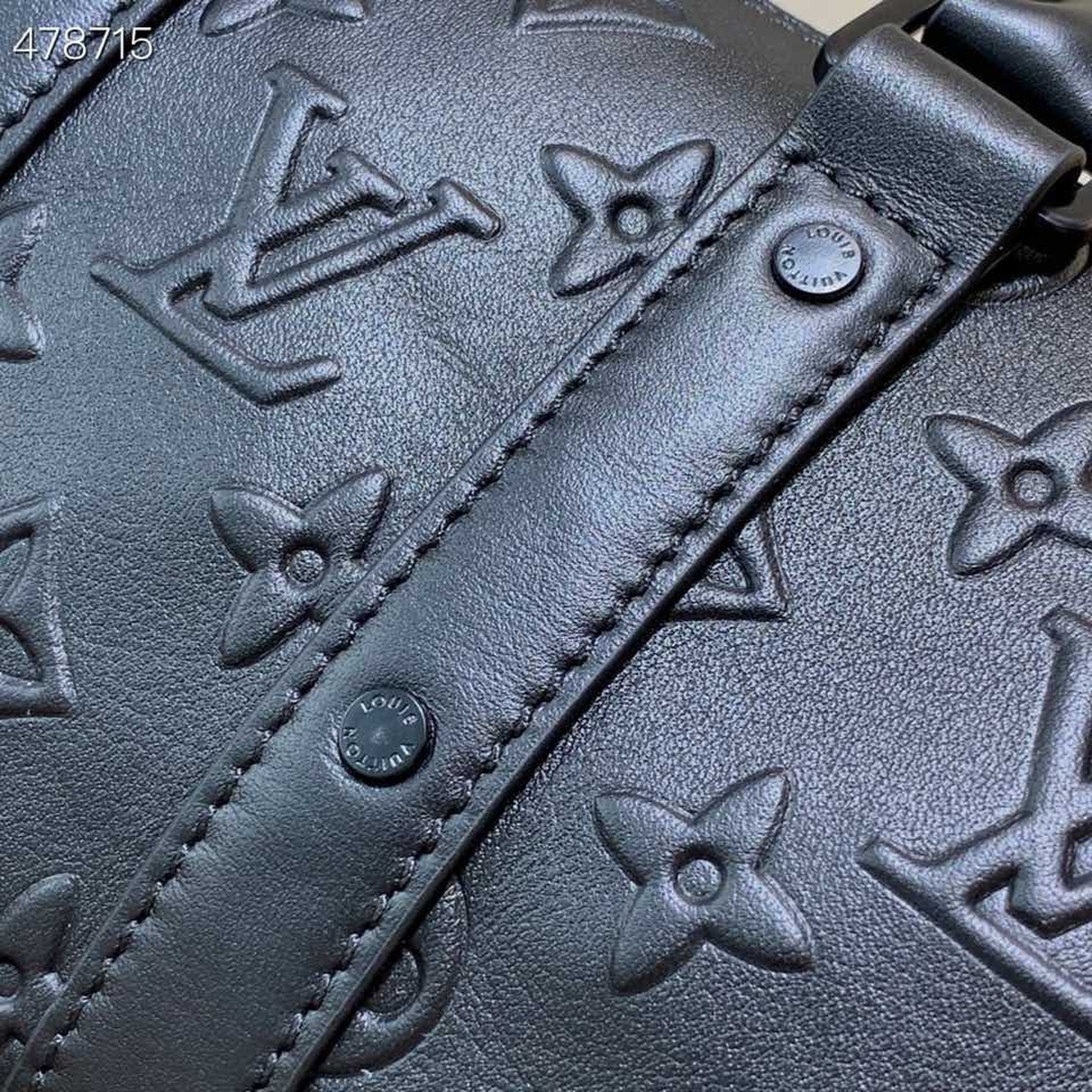 1:1 Replica Louis Vuitton LV Keepall XS Monogram Seal Black Luxury Bag For Women M57960 - 8.3in/21cm - Image 7