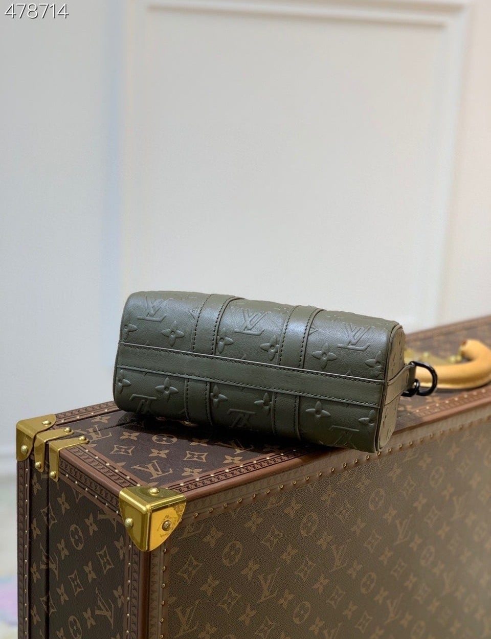 1:1 Replica Louis Vuitton LV Keepall XS Monogram Seal Khaki Unique Bag For Men M57961 - 8.3in/21cm