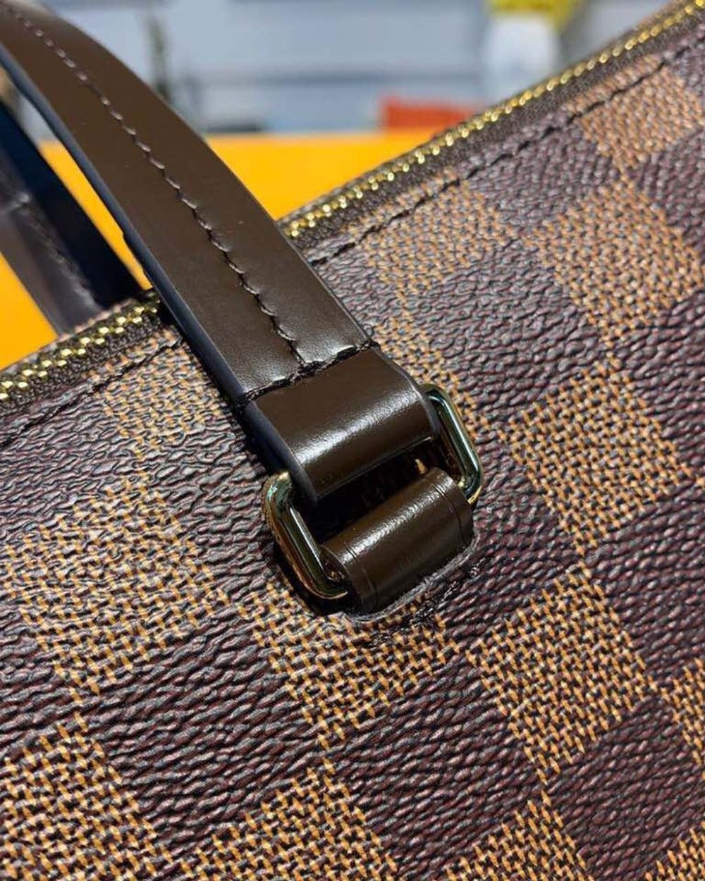 1:1 Replica Louis Vuitton LV Lena MM Damier Ebene Canvas Luxury Bag For Women N41013 - 13in/33cm