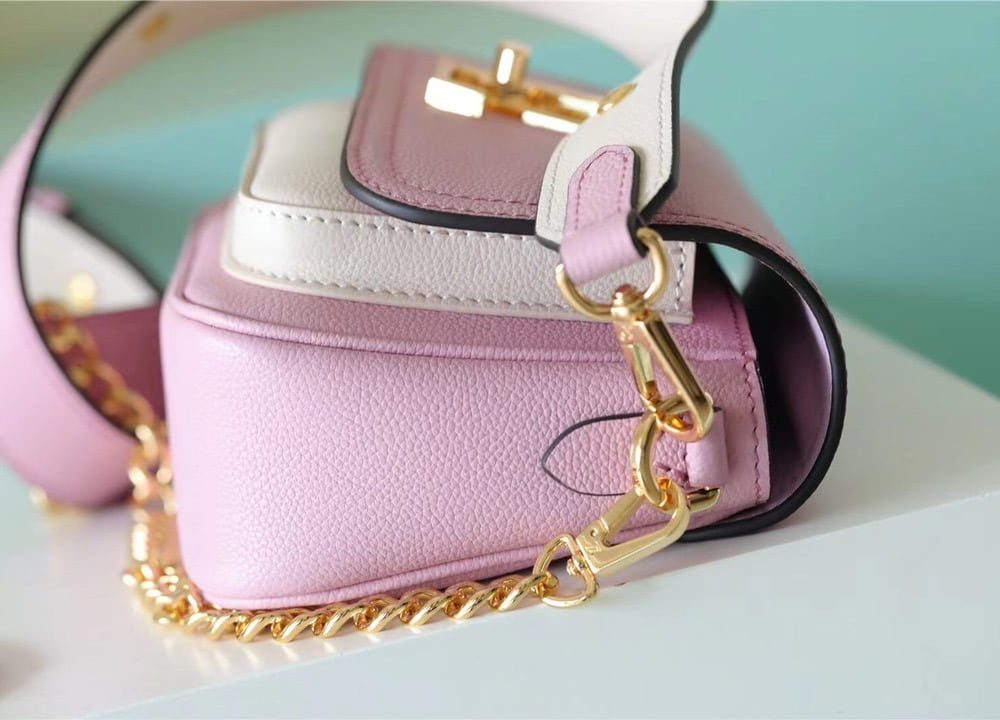 1:1 Replica Louis Vuitton LV Lockme Tender Pink Luxury Bag For Women -  7.5in/19cm