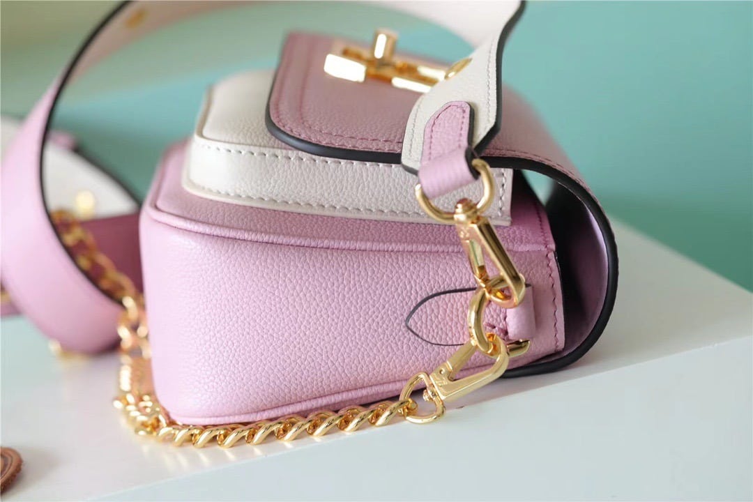 1:1 Replica Louis Vuitton LV Lockme Tender Pink Luxury Bag For Women - 7.5in/19cm - Image 5