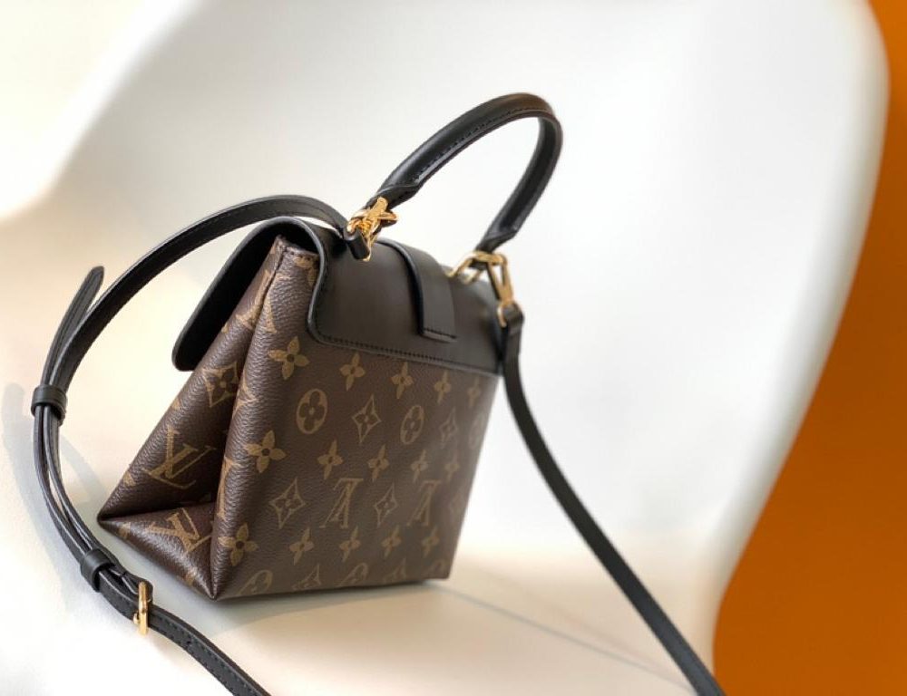 1:1 Replica Louis Vuitton LV Locky BB Monogram Canvas Black Luxury Bag For Women M44141 -  7.9in/20cm
