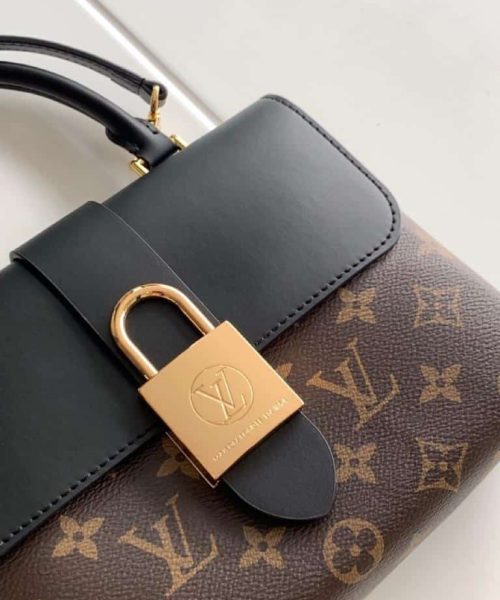 1:1 Replica Louis Vuitton LV Locky BB Monogram Canvas Black Luxury Bag For Women M44141 -  7.9in/20cm
