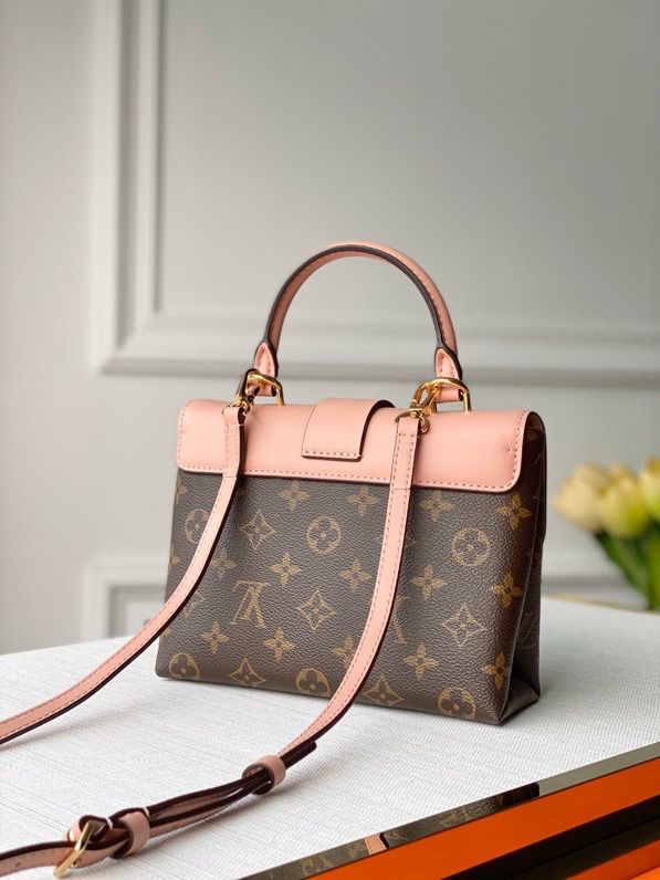 1:1 Replica Louis Vuitton LV Locky BB Monogram Canvas Rose Poudre Pink Luxury Bag For Women M44080 - 7.9in/20cm - Image 2