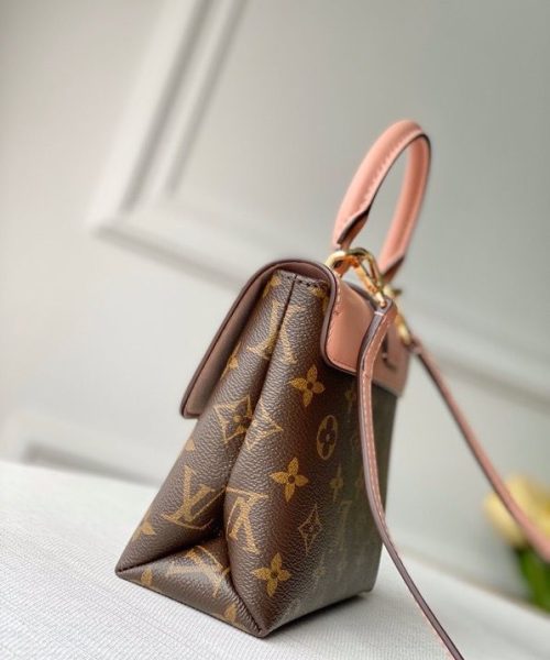1:1 Replica Louis Vuitton LV Locky BB Monogram Canvas Rose Poudre Pink Luxury Bag  For Women M44080 -  7.9in/20cm