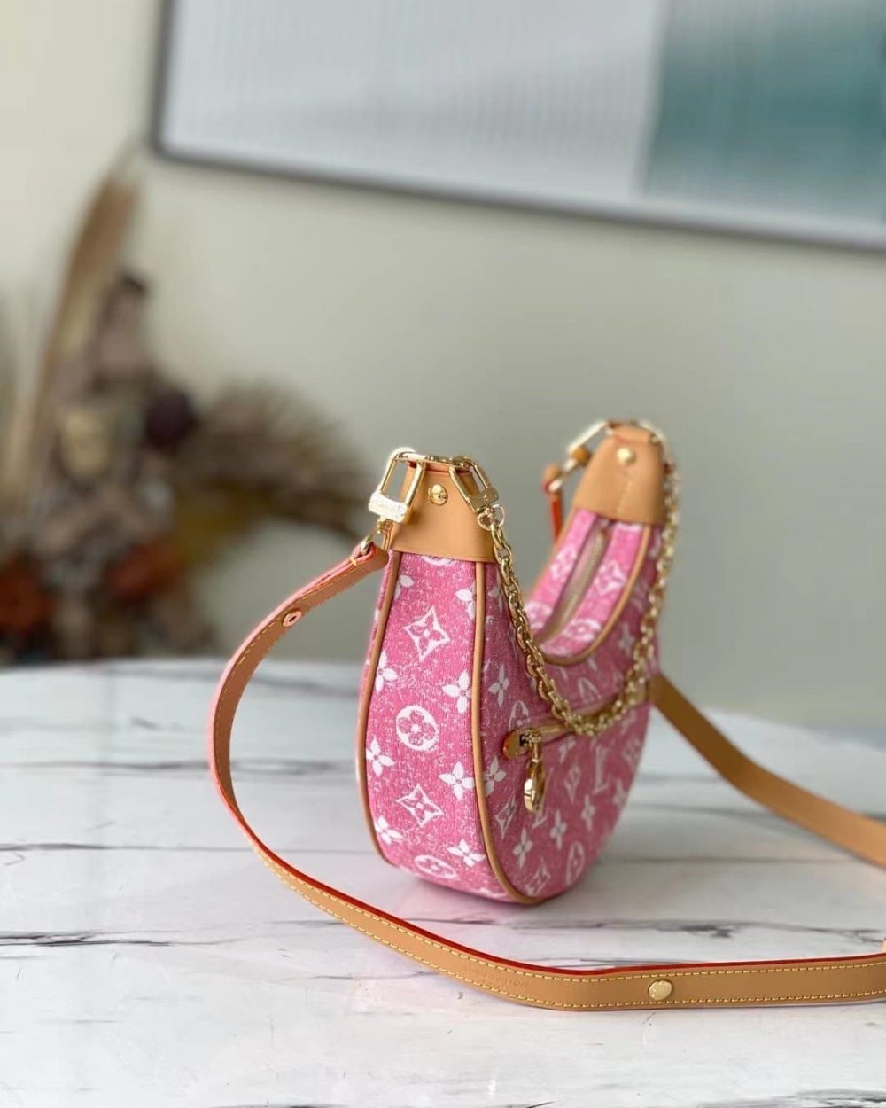 1:1 Replica Louis Vuitton LV Loop Since 1854 Jacquard Pink Luxury Bag For Wonmen M81166 - 9.1in/23cm