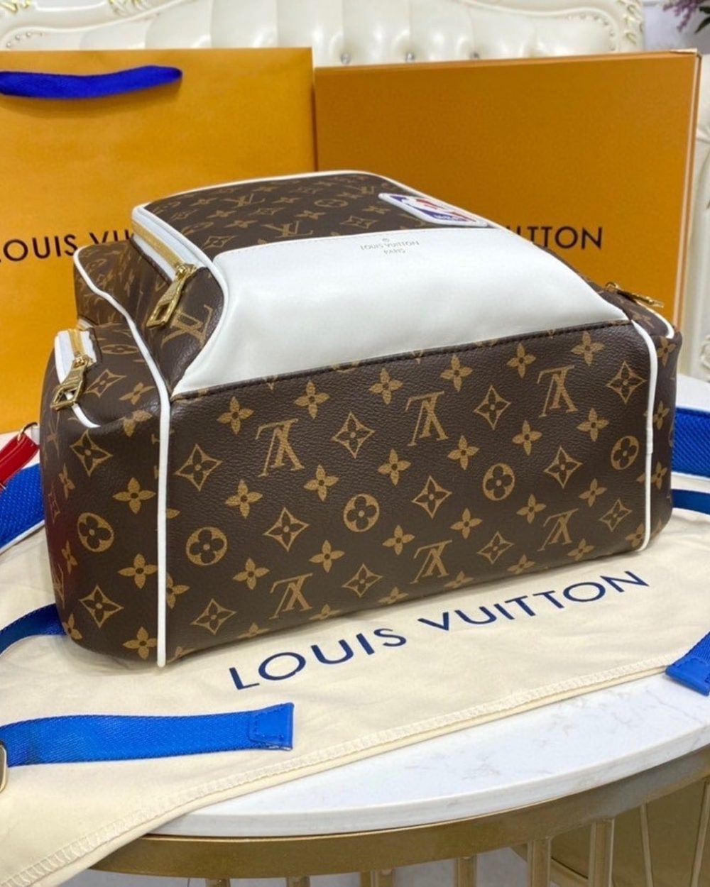 1:1 Replica Louis Vuitton LV LV x NBA New Backpack Monogram Canvas By Virgil Abloh Unique Bag For Men M45581 - 15.7in/40cm