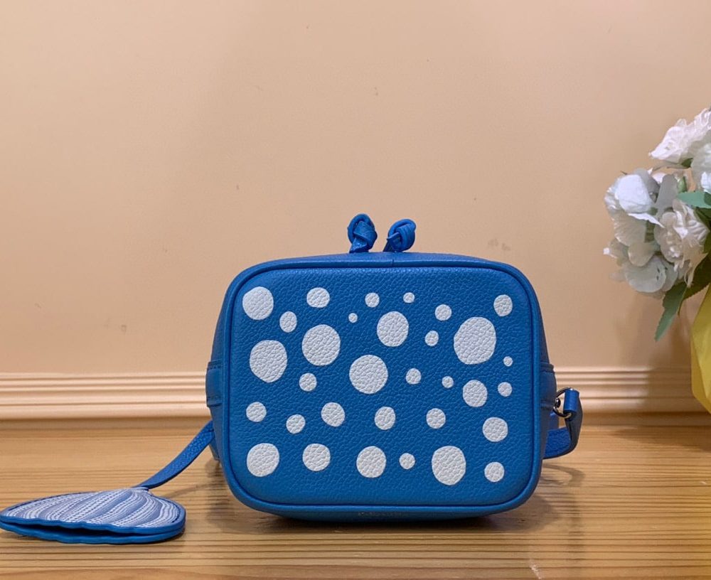 1:1 Replica Louis Vuitton LV LV x YK Nano Noé Blue Gorgeous Bag For Women M81985 - 6.3in/ 16cm