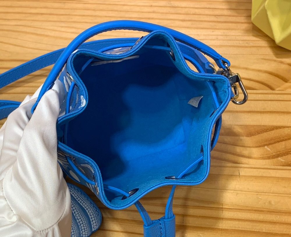 1:1 Replica Louis Vuitton LV LV x YK Nano Noé Blue Gorgeous Bag For Women M81985 - 6.3in/ 16cm