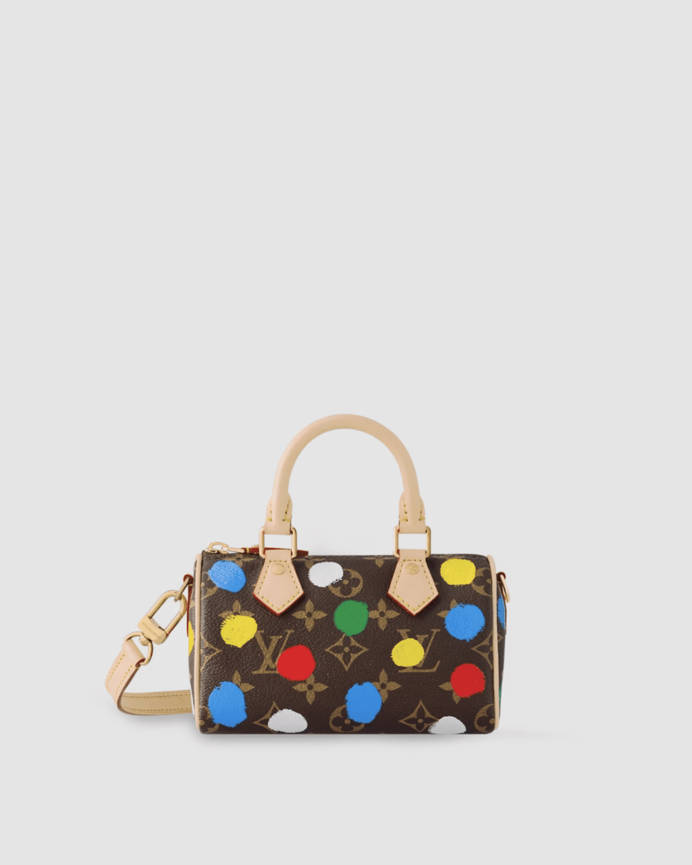 1:1 Replica Louis Vuitton LV LV x YK Nano Speedy Brown Vibrant Bag For Women M81979 - 16cm/ 6.3in