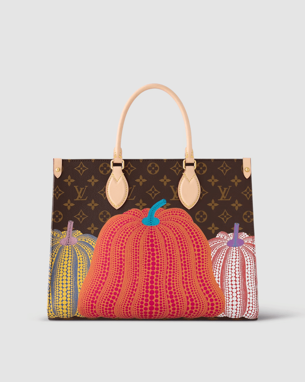 1:1 Replica Louis Vuitton LV LV x YK OnTheGo MM Brown Gorgeous Bag For Women M46466 - 13.8in/ 35cm