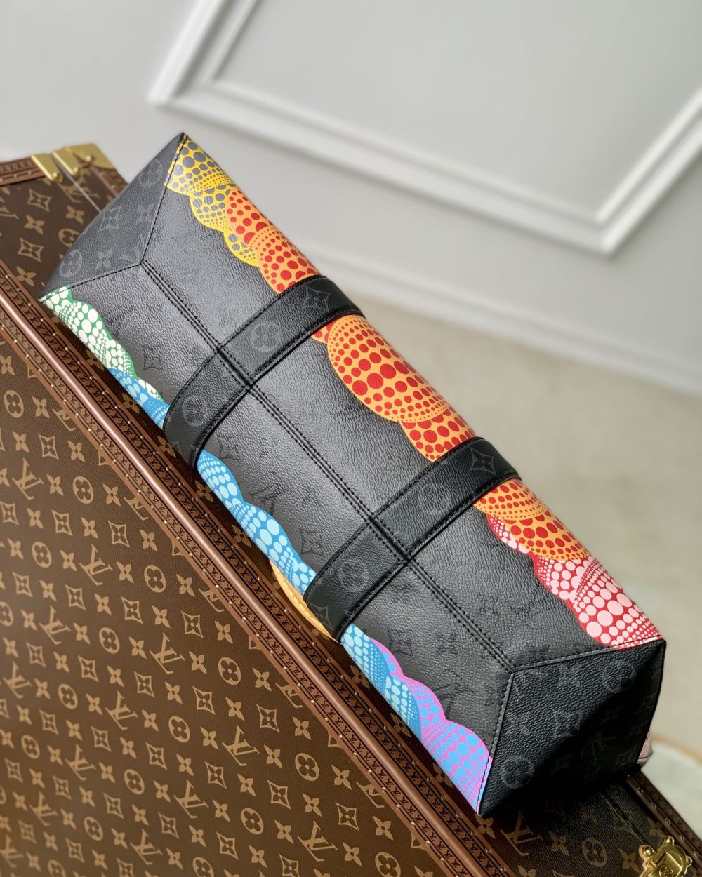 1:1 Replica Louis Vuitton LV LV x YK Weekend Tote Grey Gorgeous Bag For Women M46434 - 16.9in/ 43cm