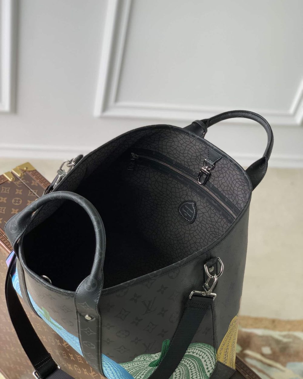 1:1 Replica Louis Vuitton LV LV x YK Weekend Tote Grey Gorgeous Bag For Women M46434 - 16.9in/ 43cm