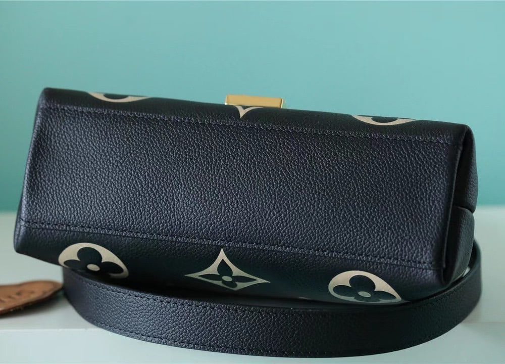 1:1 Replica Louis Vuitton LV Madeleine BB Monogram Empreinte Black Luxury Bag For Women M45978 - 9.4in/24cm