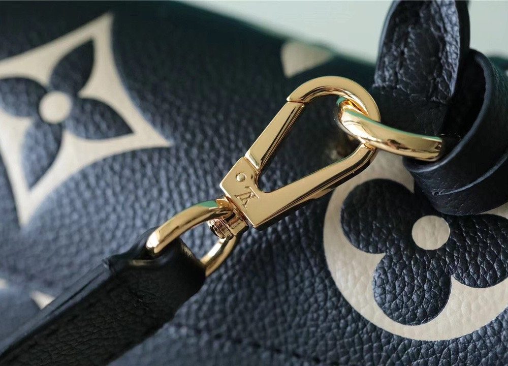 1:1 Replica Louis Vuitton LV Madeleine BB Monogram Empreinte Black Luxury Bag For Women M45978 - 9.4in/24cm