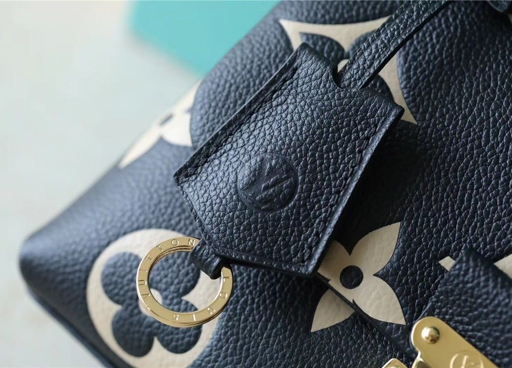 1:1 Replica Louis Vuitton LV Madeleine BB Monogram Empreinte Black Luxury Bag For Women M45978 - 9.4in/24cm