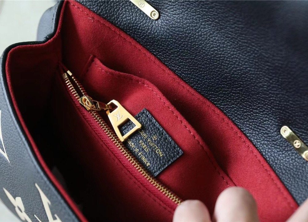 1:1 Replica Louis Vuitton LV Madeleine BB Monogram Empreinte Black Luxury Bag For Women M45978 - 9.4in/24cm