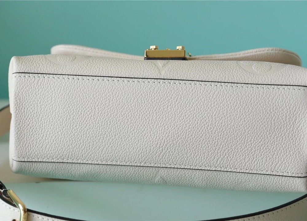 1:1 Replica Louis Vuitton LV Madeleine BB Monogram Empreinte Creme Beige Luxury Bag For Women M46008 - 9.4in/24cm