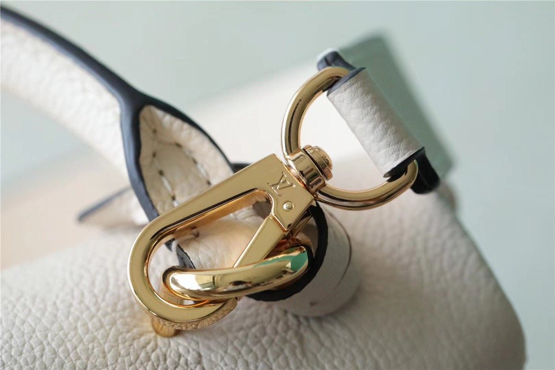 1:1 Replica Louis Vuitton LV Madeleine BB Monogram Empreinte Creme Beige Luxury Bag For Women M46008 - 9.4in/24cm - Image 6