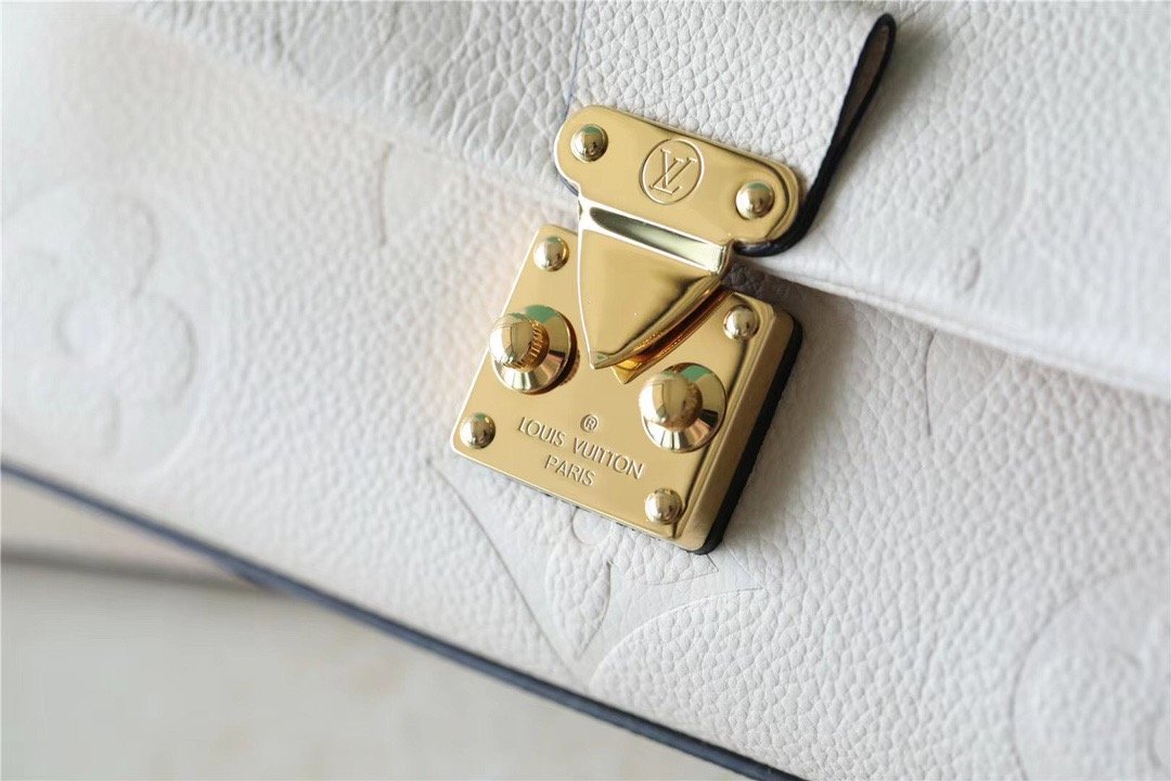 1:1 Replica Louis Vuitton LV Madeleine BB Monogram Empreinte Creme Beige Luxury Bag For Women M46008 - 9.4in/24cm - Image 8