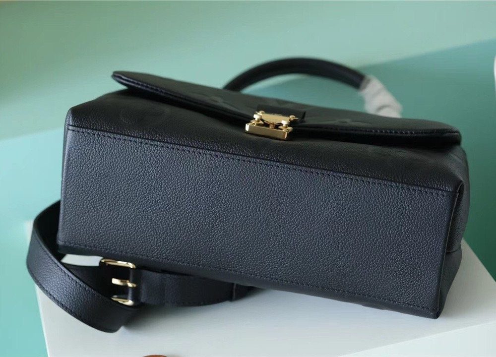 1:1 Replica Louis Vuitton LV Madeleine MM Monogram Empreinte Black Luxury Bag For Women M45976 - 11.8in/30cm